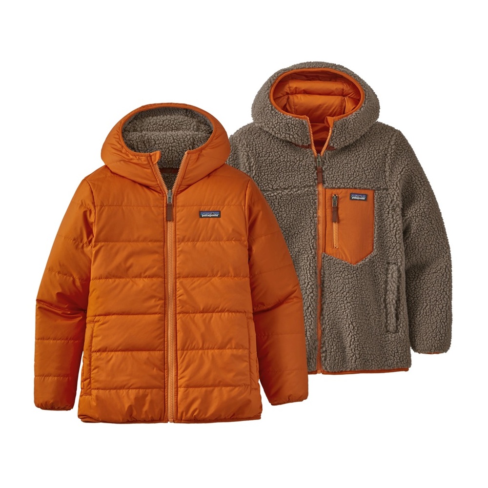 Patagonia Orange and Gray Reversible Jacket